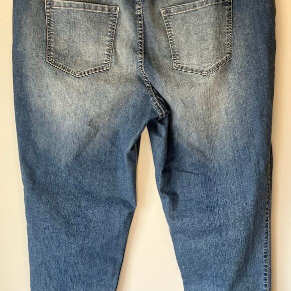 Lane Bryant Medium Wash Distressed Skinny Jeans Size 20 - Picture 8 of 11